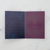 紫色の蝶抽象美術 カード (内部)