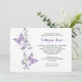 紫色の蝶渦巻 招待状 (スタンド正面)