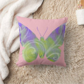 紫色の蝶装飾用クッション クッション (ブランケット)
