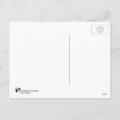 紫色の蝶郵便はがきとのメリークリスマス シーズンポストカード (裏面)