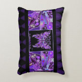紫色の蝶31アクセント枕 アクセントクッション (正面(垂直))
