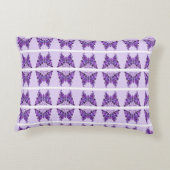 紫色の蝶31 アクセントクッション (裏面)