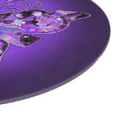 紫色の蝶31 カッティングボード (角)