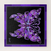 紫色の蝶31 ジグソーパズル (横)