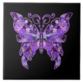 紫色の蝶31 タイル (正面)