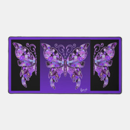 紫色の蝶31 デスクマット