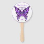 紫色の蝶31 ハンドファン (裏面)