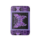 紫色の蝶31 バスマット (正面縦)