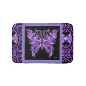 紫色の蝶31 バスマット (正面)