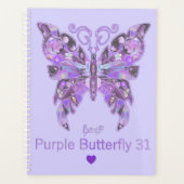 紫色の蝶31 プランナー手帳 (正面)
