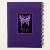 紫色の蝶31 プランナー手帳 (裏面)