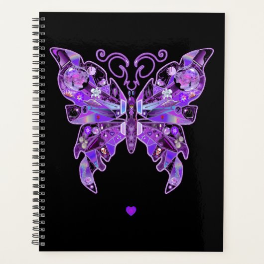 紫色の蝶31 プランナー手帳 (正面)