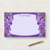 紫色の蝶31 ポストイット (デスク)