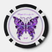 紫色の蝶31 ポーカーチップ (裏面)