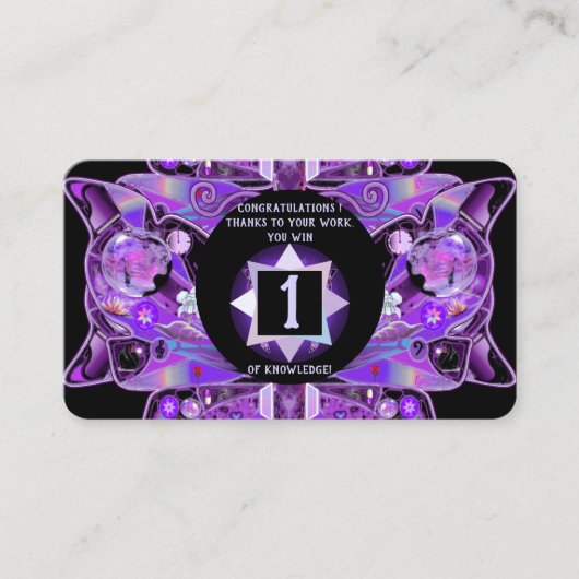 紫色の蝶31 名刺 (正面)