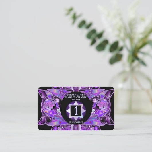 紫色の蝶31 名刺 (スタンド正面)