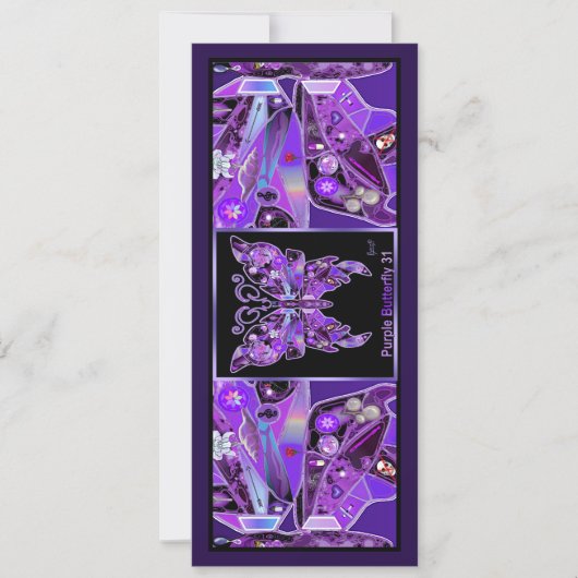 紫色の蝶31 案内状 (正面)