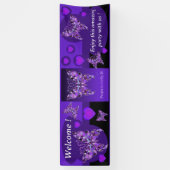 紫色の蝶31 横断幕 (縦)