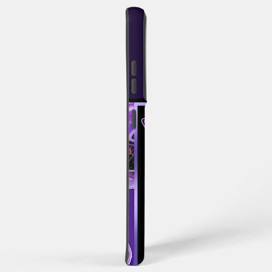 紫色の蝶31 SAMSUNG GALAXYケース (右側面)