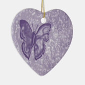 紫色の蝶 セラミックオーナメント (右)