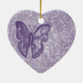 紫色の蝶 セラミックオーナメント (裏面)