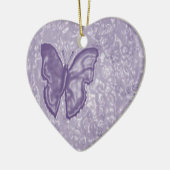 紫色の蝶 セラミックオーナメント (左)
