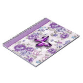 紫色の蝶 ノートブック (左側)