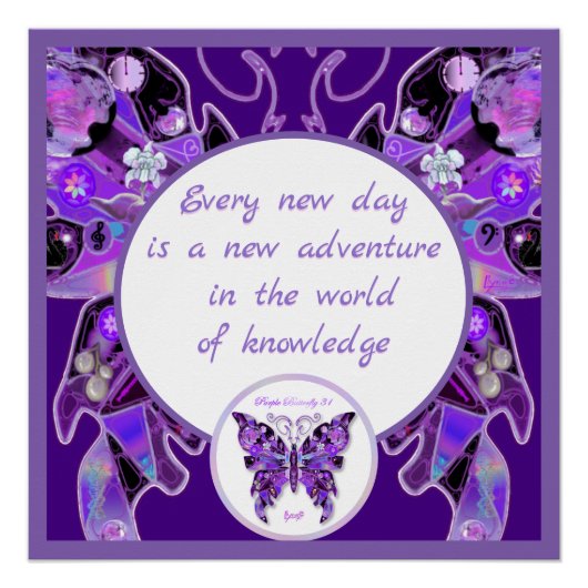 紫色の蝶 ポスター (正面)