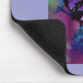 紫色の蝶 マウスパッド (コーナー)