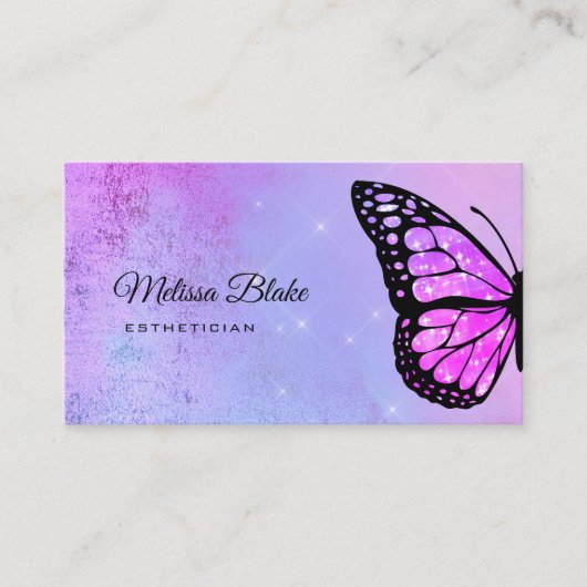 紫色の蝶 名刺 (正面)