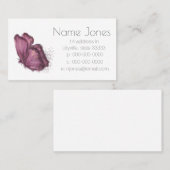 紫色の蝶 名刺 (正面/裏面)