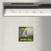 紫色の蝶、線維筋痛救済はCUREを見つける マグネット (インサイチュ (食洗機))