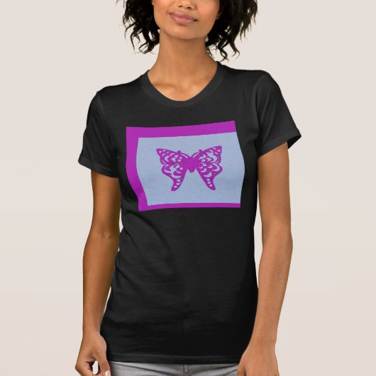 紫色の蝶 Tシャツ (正面)