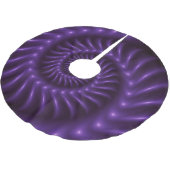 紫色の螺線形のフラクタルの木のスカート ブラッシュドポリエステルツリースカート (アングル)