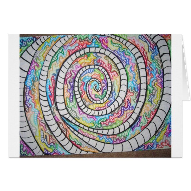 紫色の螺線形 (正面横)