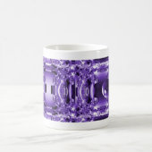 紫色の装飾のマグ コーヒーマグカップ (中央)