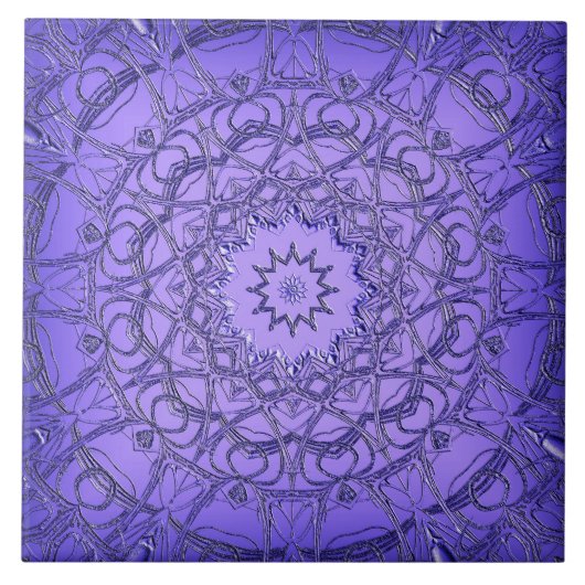 紫色の装飾セラミックタイル タイル (正面)