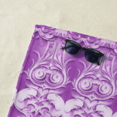 紫色の装飾ビーチタオル ビーチタオル (インサイチュ)