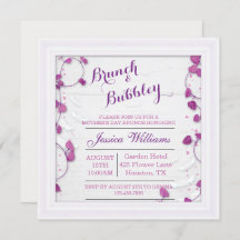 紫色の装飾マザーズデイブランチ&バブリー