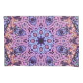 紫色の複雑なエイリアン万華鏡曼荼羅 枕カバー (正面左)