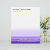 紫色の見本 レターヘッド (スタンド正面)