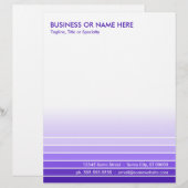 紫色の見本 レターヘッド (正面/裏面)