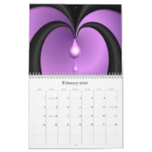 紫色の視野 カレンダー (2月 2026)