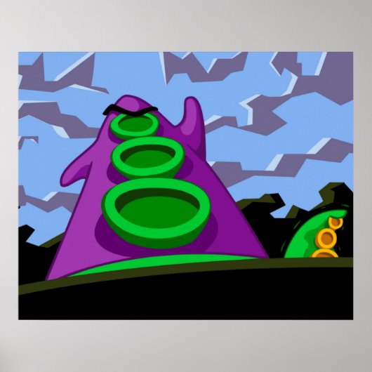 紫色の触手 ポスター (正面)