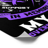 紫色の記憶の私のパパ薬物過剰摂取認識度 ポスター (角)