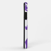 紫色の認識度のリボン Case-Mate iPhoneケース (裏面/右)