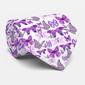 紫色の認識度の蝶 ネクタイ (ロール)