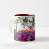 紫色の豊富さのマグ ツートーンマグカップ (正面左)