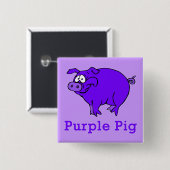 紫色の豚onアパレル、マグカップ、ベビーシャツ 缶バッジ (正面&裏面)