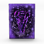 紫色の象のフォトブロック フォトブロック (正面)